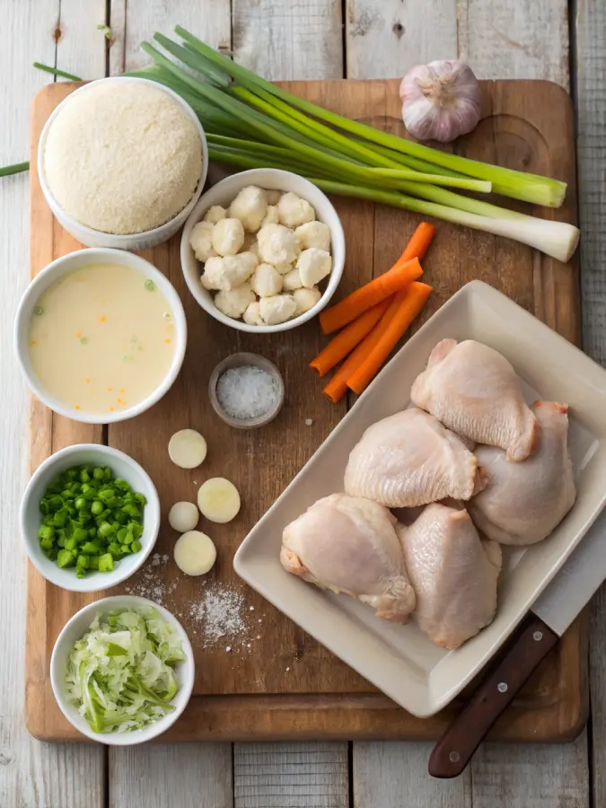 Ingredients for chicken and dumplings crock pot recipe