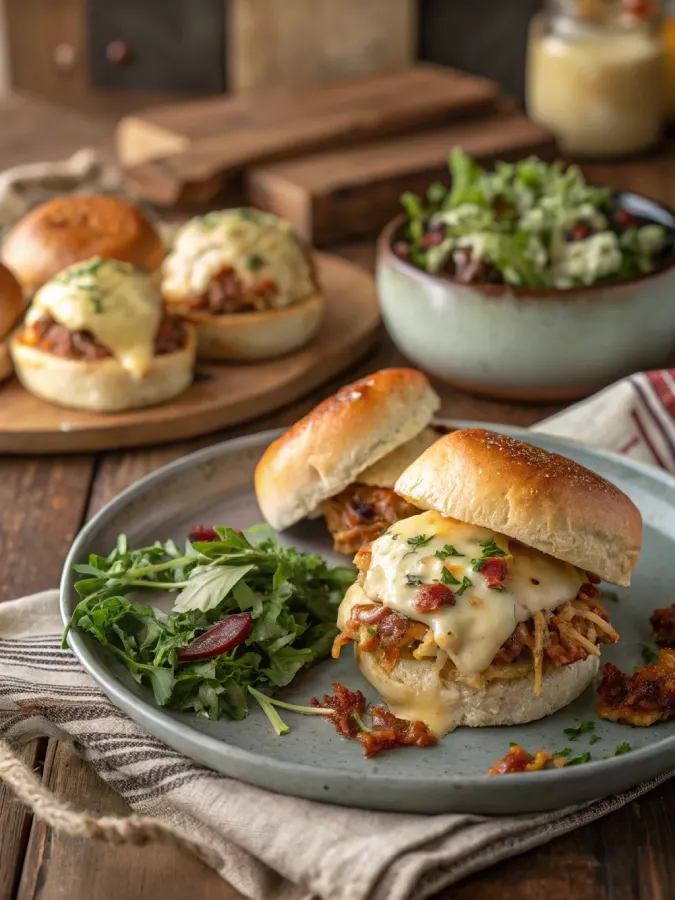 Crack chicken crock pot on buns