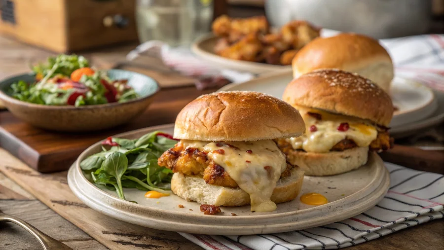 Crack chicken crock pot on buns