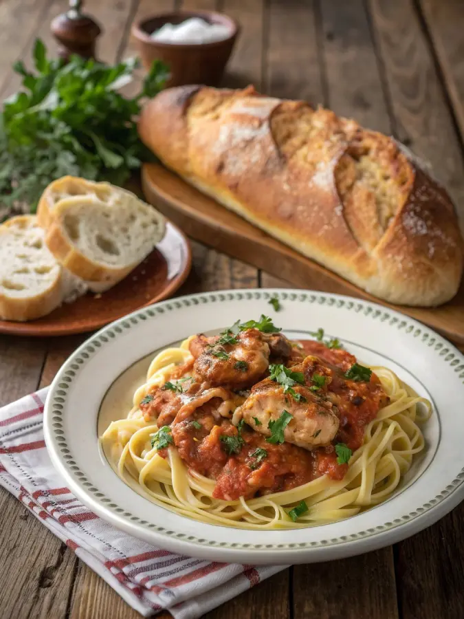 plated marry me chicken crock pot