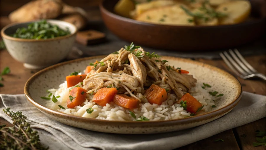 serving frozen chicken crock pot meal