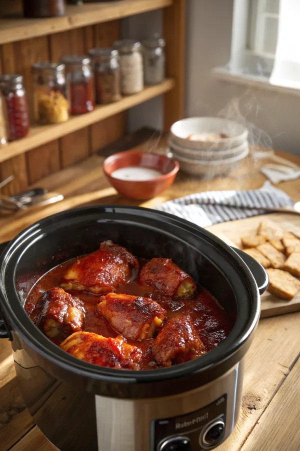 BBQ Chicken Thighs Crock Pot – Slow-Cooked to Perfection