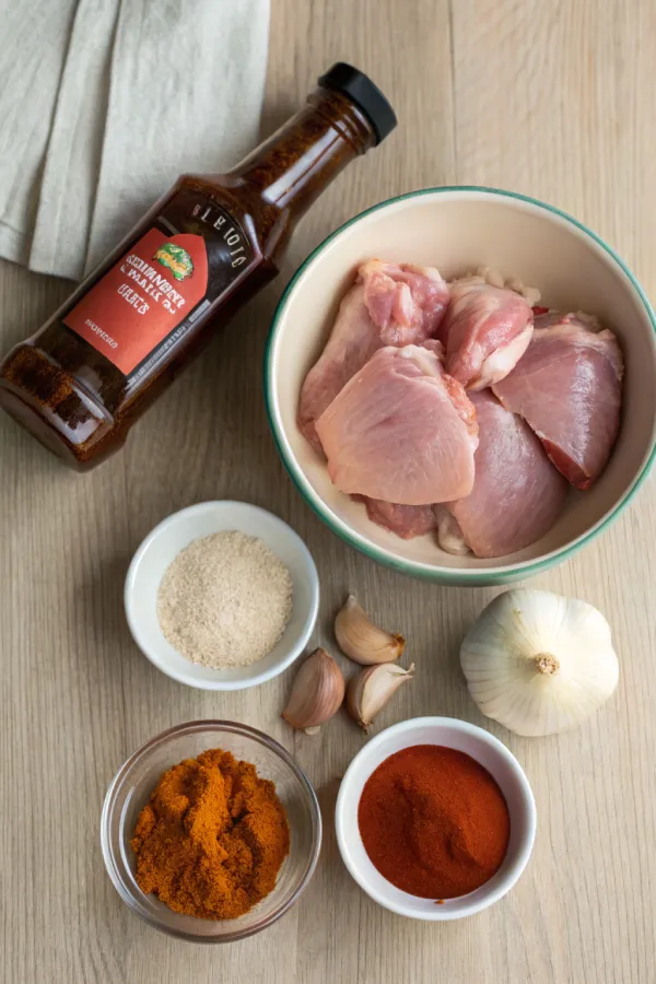 Ingredients for BBQ Chicken Thighs Crock Pot