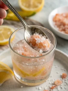 mix pink salt detox drink
