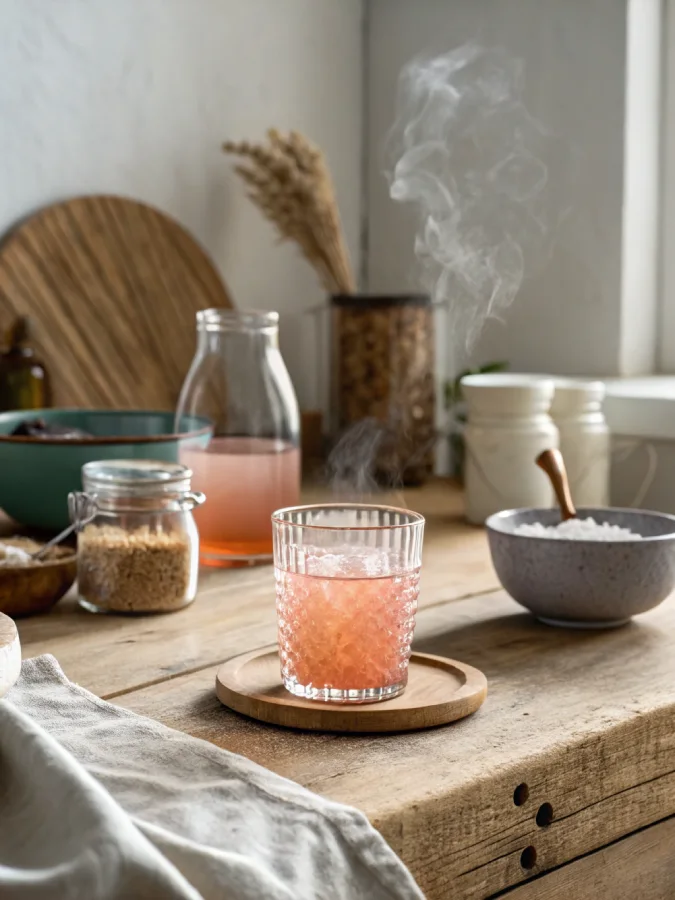 what is the pink salt trick morning drink