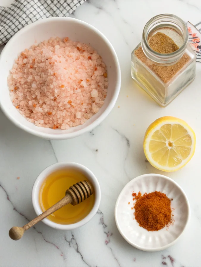 ingredients for pink salt trick recipe