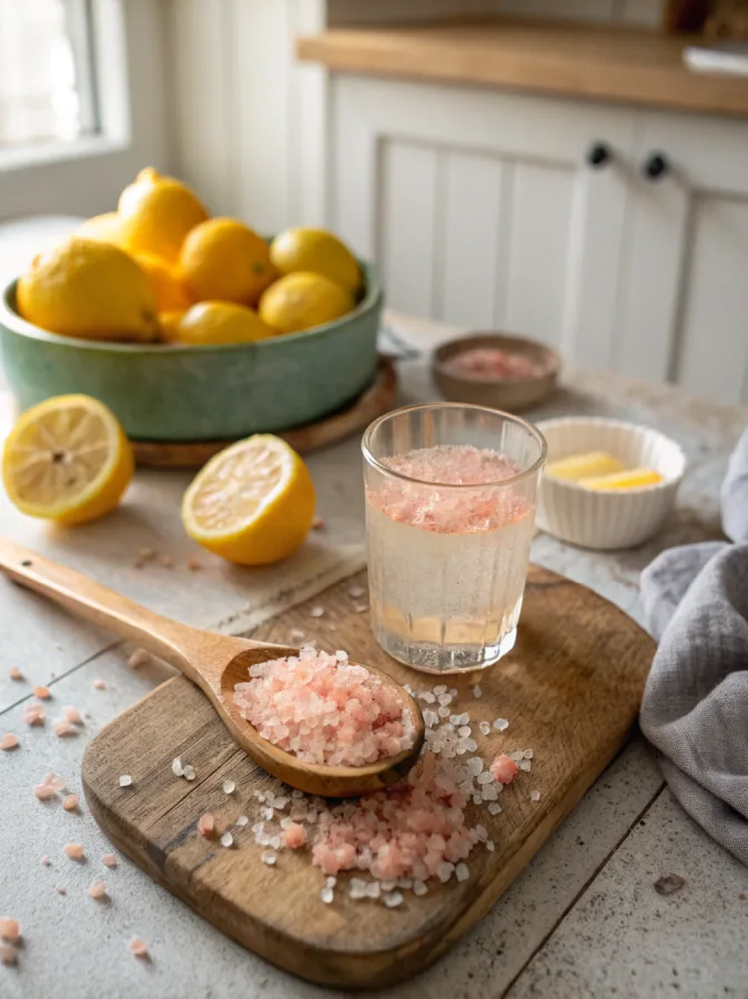 pink salt trick recipe for weight loss morning drink