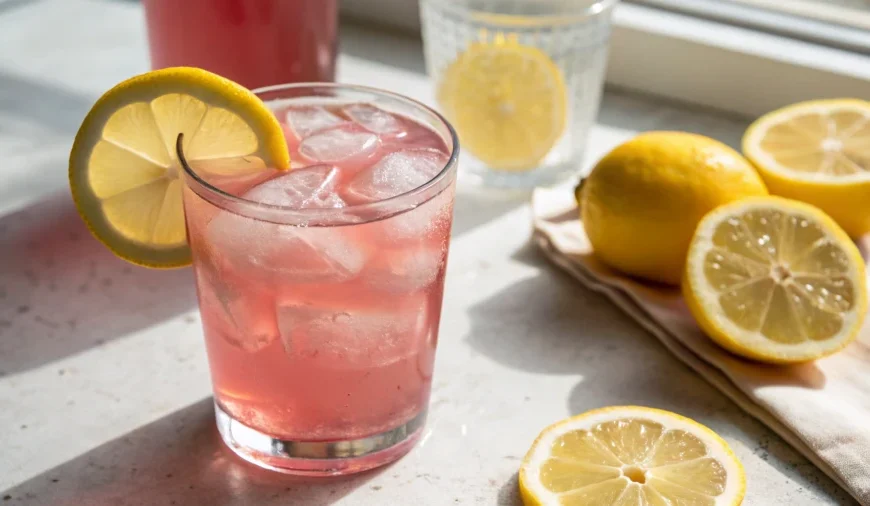 pink salt trick weight loss drink served