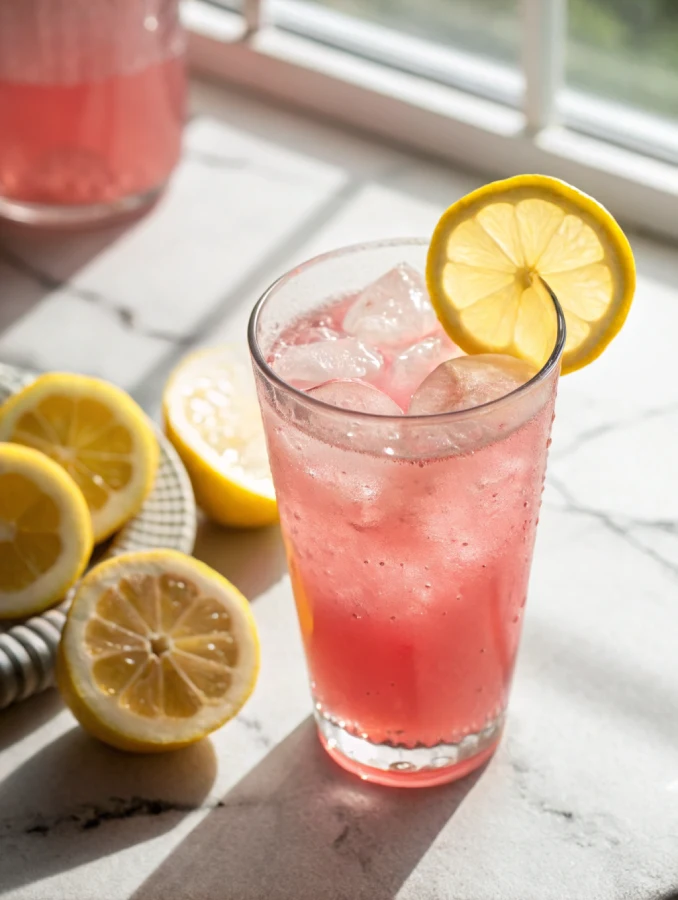 pink salt trick weight loss drink served