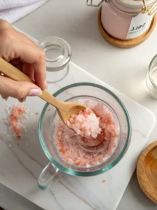 stirring pink salt trick ingredients