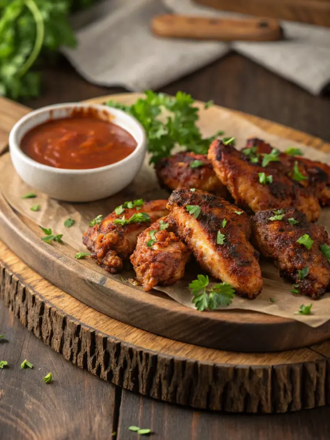 plated bbq chicken tenders from crock pot