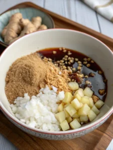 Pour pineapple chunks and juice over chicken in slow cooker