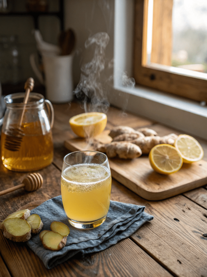 What is the Mounjaro recipe in a glass with lemon and honey
