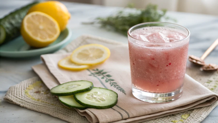 Served Mounjaro pink salt drink for weight loss