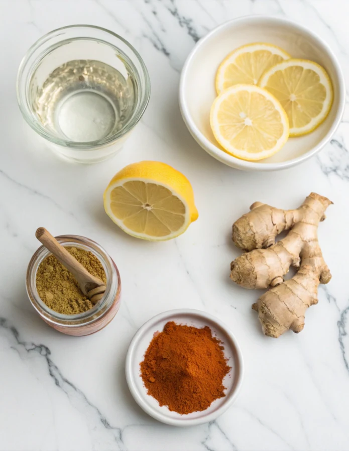 Mounjaro recipe ingredients lemon ginger cayenne honey