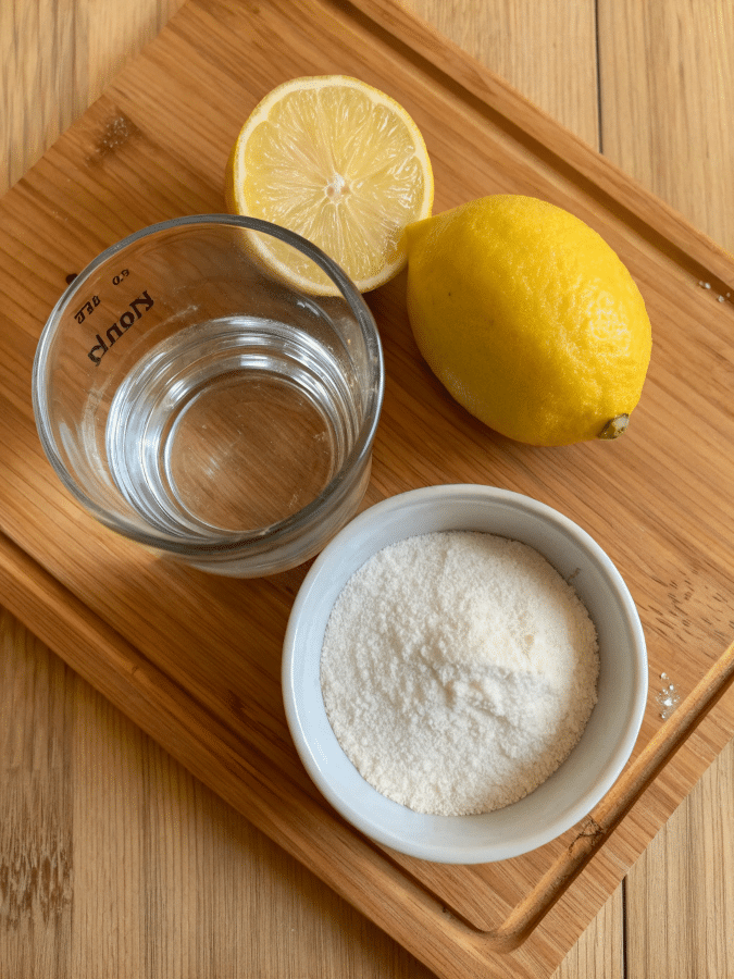 gelatin trick recipe 3 ingredients flatlay