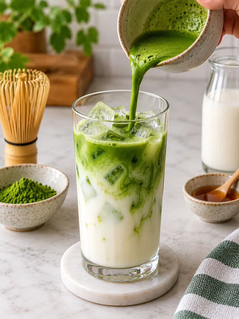 how to make iced matcha